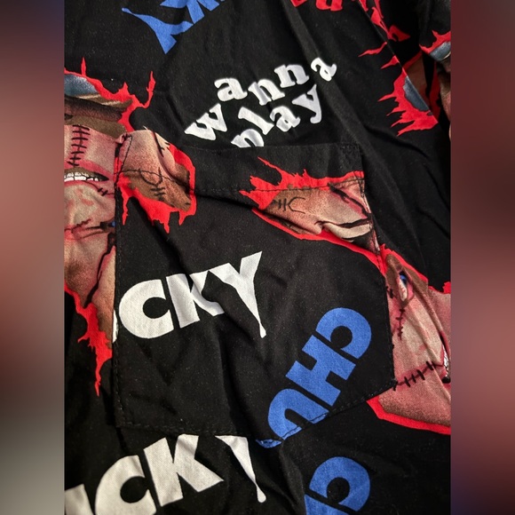 Chucky Graphic Button-Up Shirt - Picture 3 of 4
